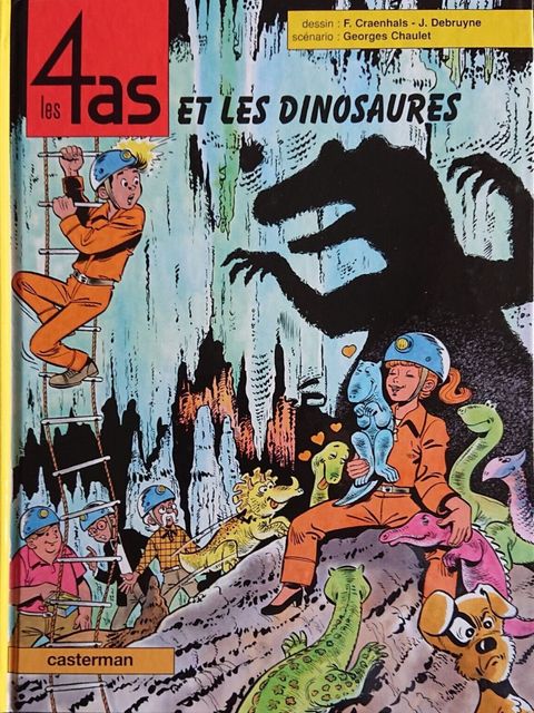 Couverture de l'album Les 4as et les Dinosaures