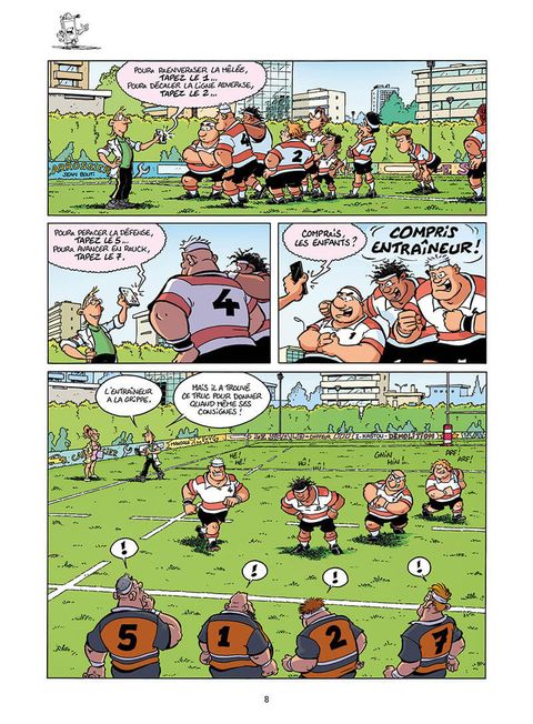 Aperçu de l'album Les Rugbymen tome 22 - Dans le premier quart d'heure, on joue 20 mn à fond !