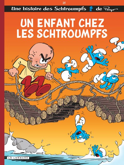 Couverture de l'album Un enfant chez les Schtroumpfs