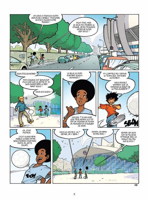 Aperçu de l'album Psg Academy tome 1 - Une Equipe de Rêve