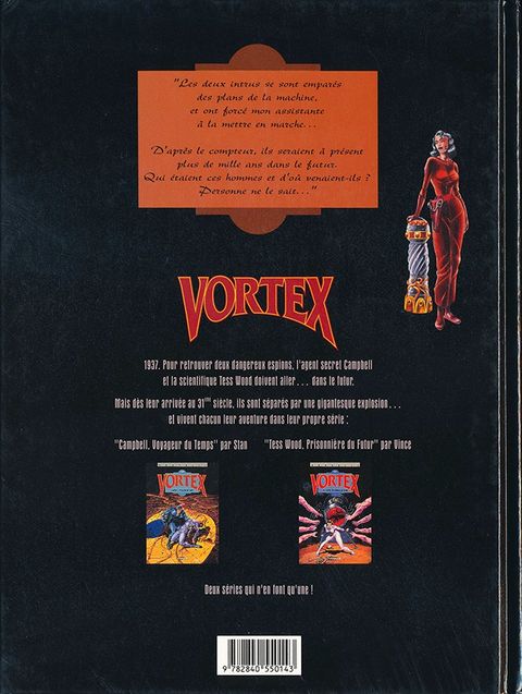 Aperçu de l'album Vortex tome 1.1 - Tess Wood, prisonnière du futur 1