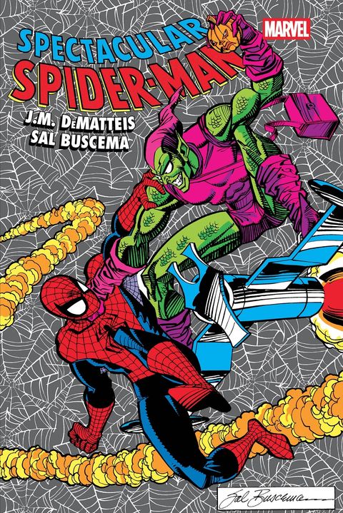 Couverture de l'album Spectacular Spider-Man par Dematteis et Buscema