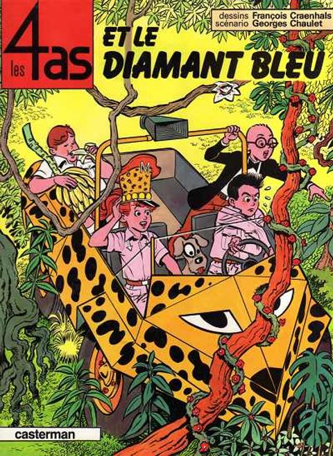 Couverture de l'album Les 4as et le Diamant Bleu