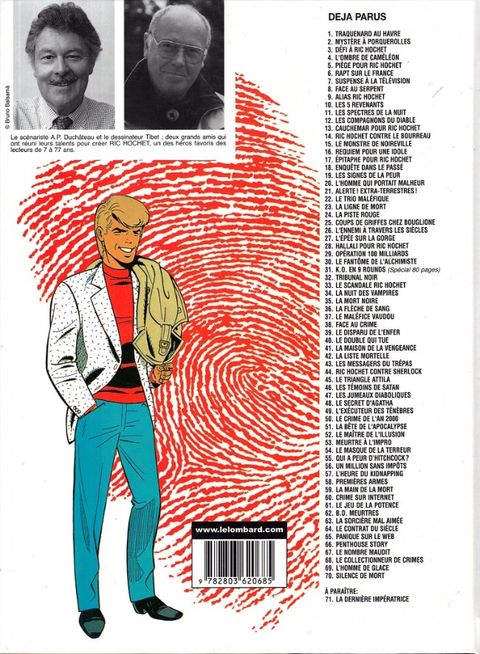 Aperçu de l'album Ric Hochet tome 70 - Silence de Mort