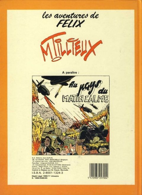 Aperçu de l'album Félix (Tillieux) tome 5 - FELIX Le tueur fantôme