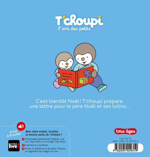 Aperçu de l'album T'choupi tome 86 - T'choupi écrit au père Noël