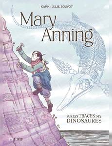 Couverture du premier album de la série Mary Anning - Sur les traces des dinosaures
