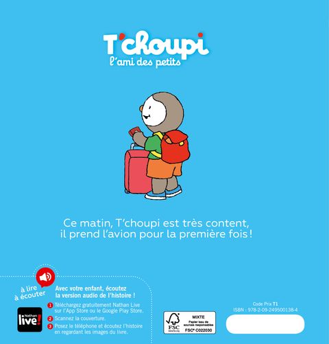 Aperçu de l'album T'choupi tome 78 - Tchoupi prend l’avion
