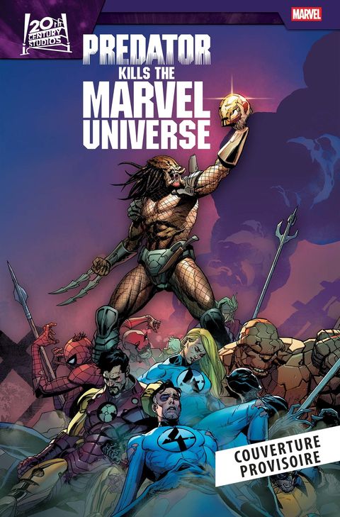Couverture de l'album Predator kills the Marvel Universe