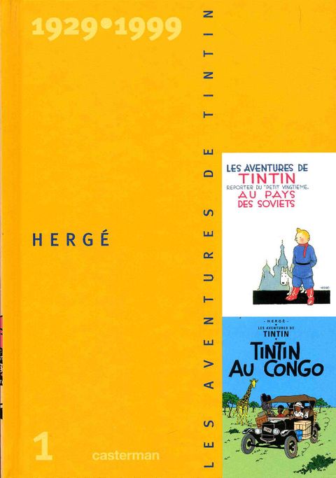 Couverture de l'album Tintin au pays des soviets / Tintin au Congo