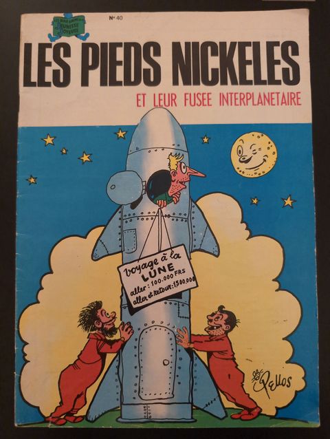Couverture de l'album Les pieds nickelés et leur fusée interplanétaire 