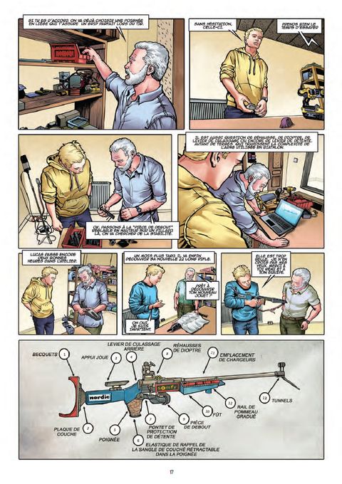 Aperçu de l'album  Les aventures de Lucas -  Champion de biathlon tome 2 - Revanche dans les Aravis