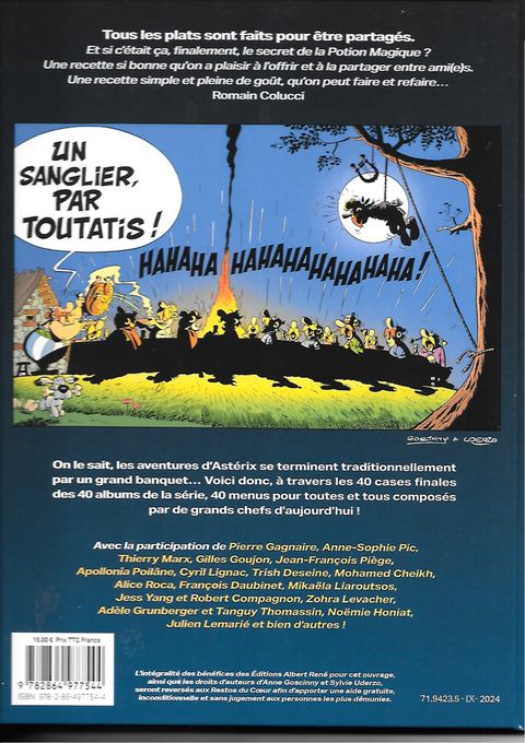 Aperçu de l'album Astérix (Gastronomie) tome 2024 - Les 40 banquets - A table avec les grands chefs gaulois