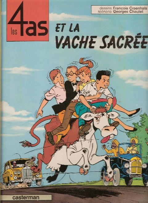 Couverture de l'album Les 4 As et la Vache Sacrée