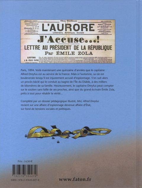 Aperçu de l'album Moi, Alfred Dreyfus