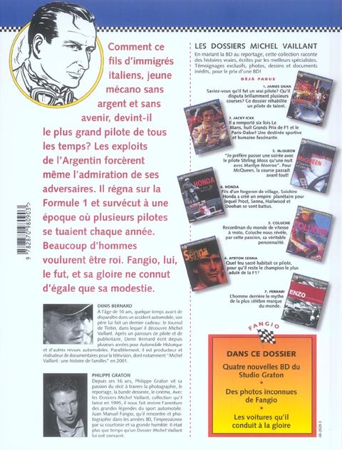 Aperçu de l'album Dossiers Michel Vaillant tome 8 - Fangio, l'Homme qui Fut Roi