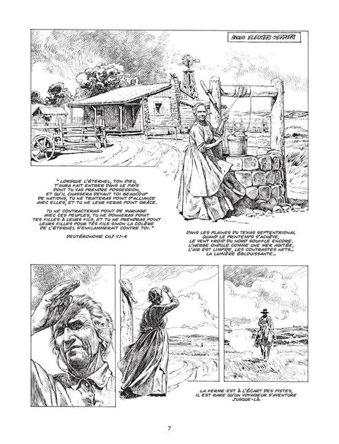 Aperçu de l'album Serpieri - L'Ouest Americain tome 1985 - L'Indienne blanche