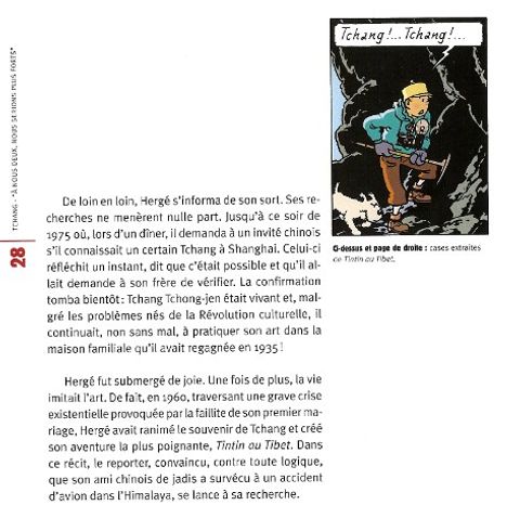 Aperçu de l'album Tintin (France Loisirs 2007) (Int. 2T + HS) tome 1.1 - Tchang - "A nous deux, nous serions plus fort"