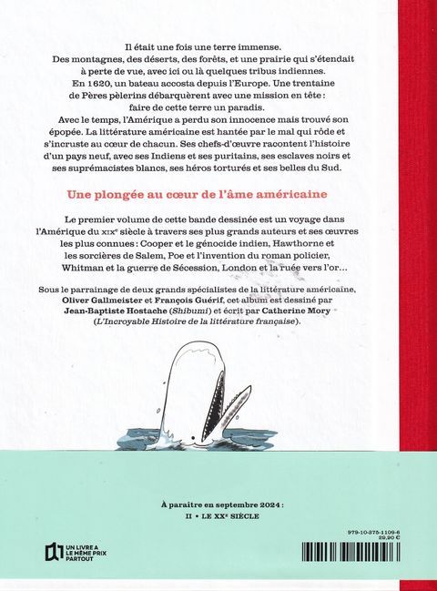 Aperçu de l'album Il était une fois l'Amérique - Une histoire de la littérature américaine  tome 1 - Le XIXe siècle 