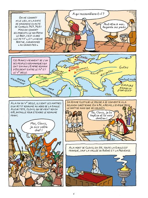 Aperçu de l'album L'Histoire de France en Bd - Charlemagne