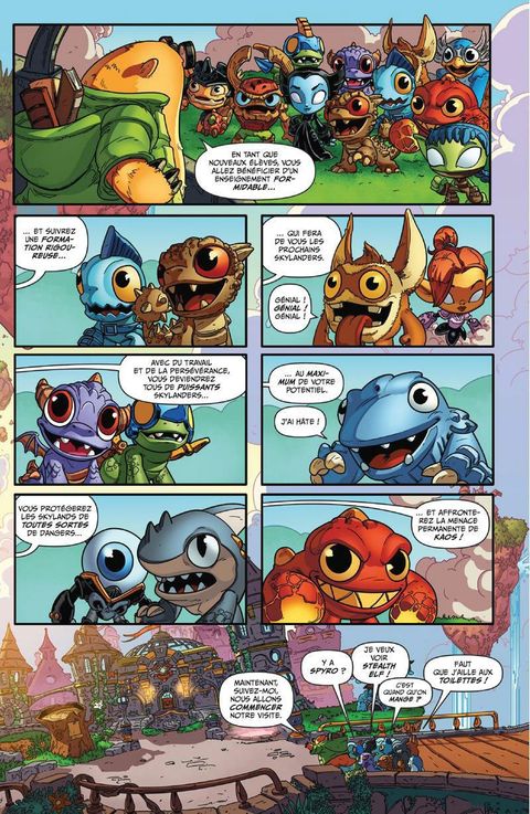 Aperçu de l'album Skylanders tome 2 - Bienvenue à Skylanders Academy !