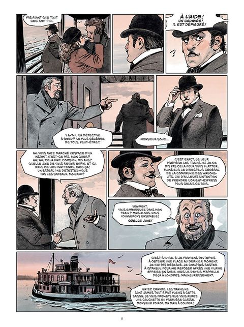 Aperçu de l'album Agatha Christie tome 1 - Hercule Poirot - Le crime de l'Orient-Express
