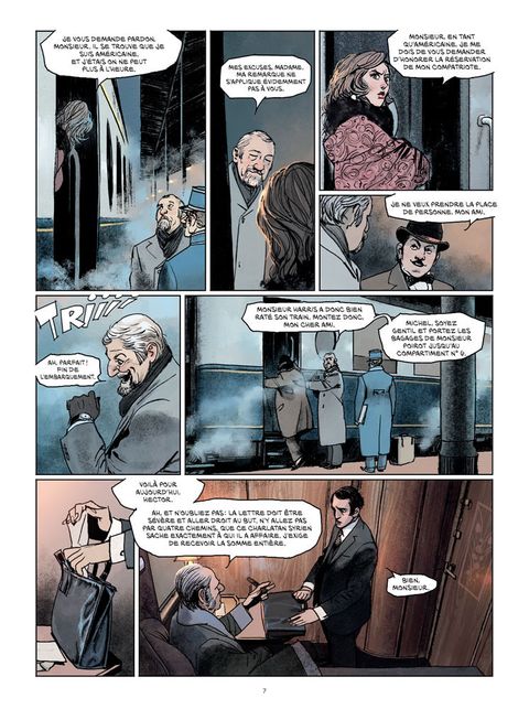 Aperçu de l'album Agatha Christie tome 1 - Hercule Poirot - Le crime de l'Orient-Express