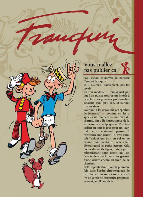 Aperçu de l'album Spirou et Fantasio (Int. Chronologique) tome 1 - Les débuts d'un dessinateur (1940-1950)