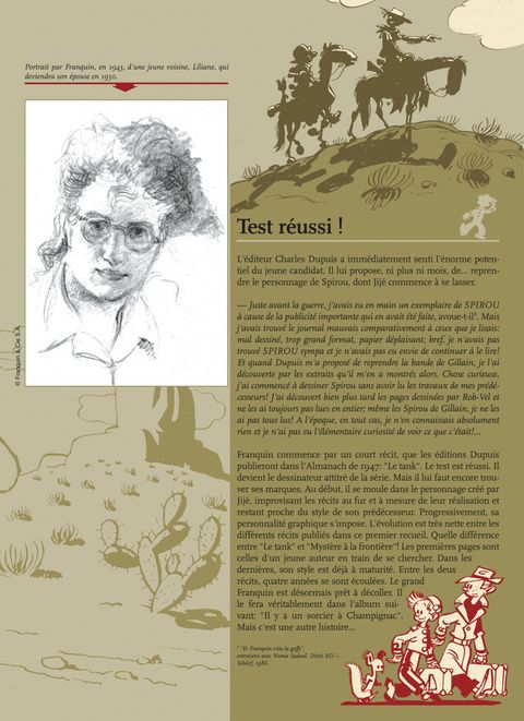 Aperçu de l'album Spirou et Fantasio (Int. Chronologique) tome 1 - Les débuts d'un dessinateur (1940-1950)