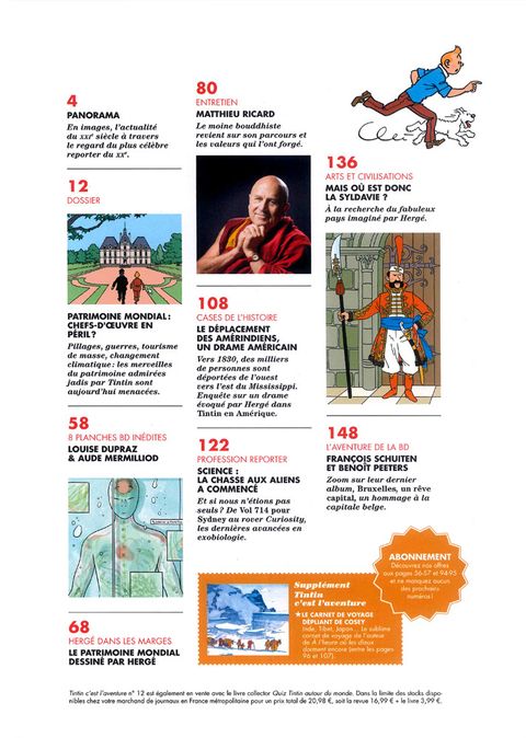 Aperçu de l'album Tintin (C'est l’aventure - Géo) tome 12 - Patrimoine mondial