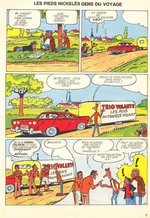 Aperçu de l'album Pieds Nickelés (Jeunesse Joyeuse) tome 85 - Les Pieds Nickelés Gens du Voyage
