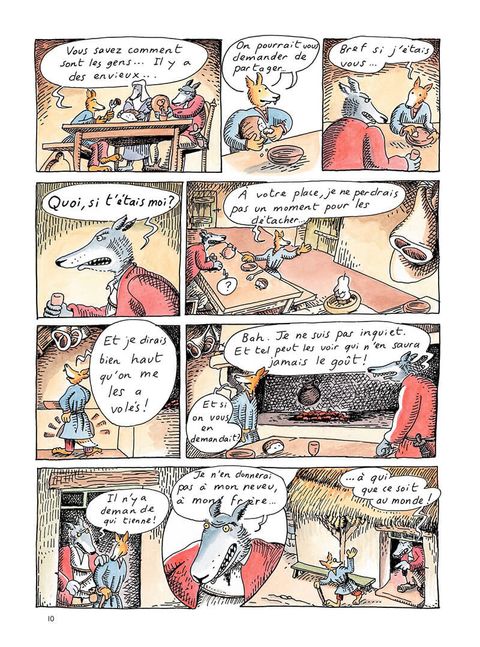 Aperçu de l'album Le Roman de Renart (heitz) tome 1 - Ysengrin