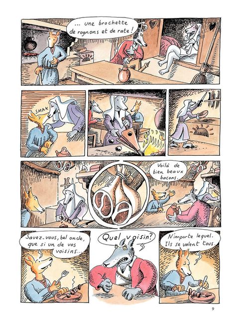 Aperçu de l'album Le Roman de Renart (heitz) tome 1 - Ysengrin