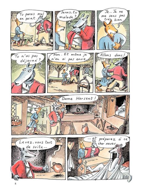 Aperçu de l'album Le Roman de Renart (heitz) tome 1 - Ysengrin