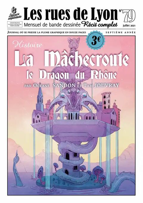 Couverture de l'album La Mâchecroute, le Dragon du Rhône