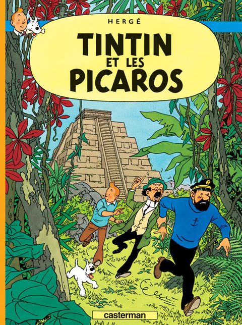 Couverture de l'album Tintin et les Picaros (fac-Similé Couleurs 1976)