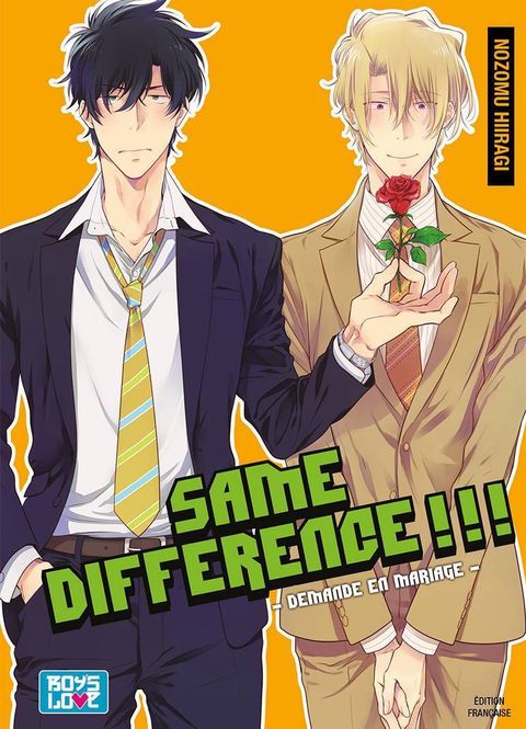 Couverture de l'album Same Difference : Demande en mariage - Tome 05 - Livre (Manga) - Yaoi