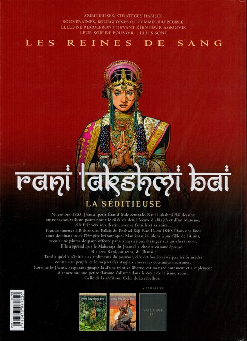 Aperçu de l'album Les Reines De Sang - Rani Lakshmi Bai tome 2 - La séditieuse