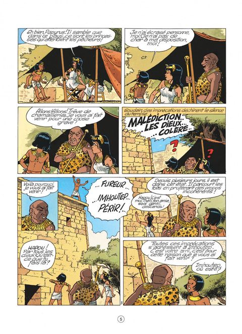 Aperçu de l'album Papyrus tome 27 - La fureur des dieux