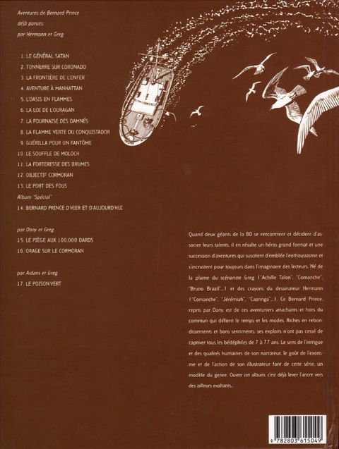 Aperçu de l'album Bernard Prince tome 15 - Orage sur le Cormoran