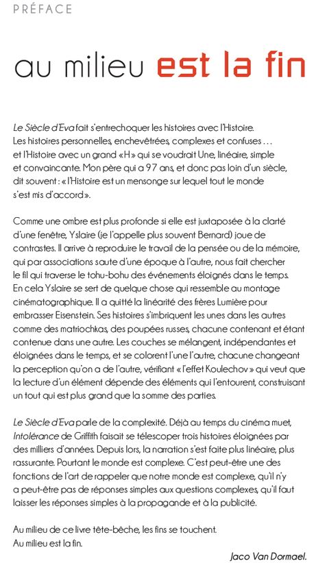 Aperçu de l'album Le Siecle d'Eva