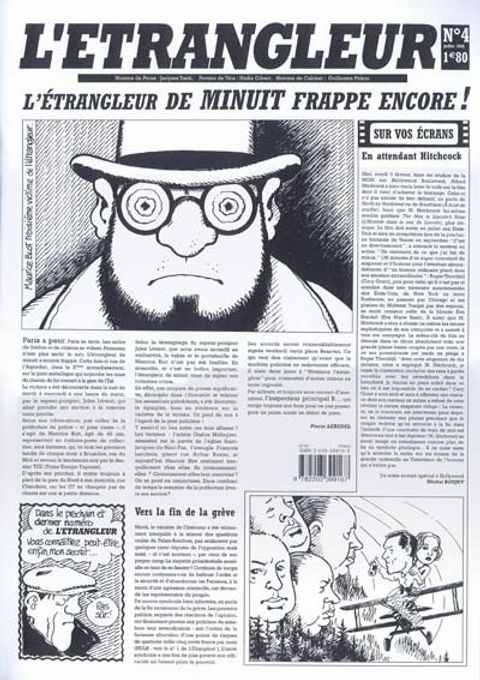 Couverture de l'album L'Etrangleur, N° 4, L'étrangleur de minuit frappe encore