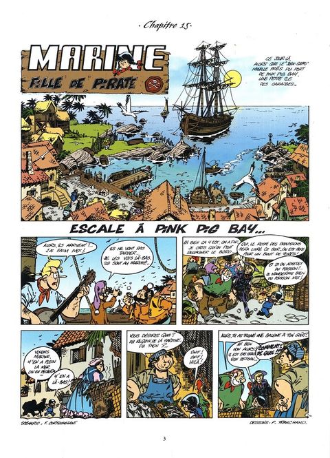 Aperçu de l'album Marine (Les mini-aventures de) (Corteggiani / Tranchand) tome 3 - Escale à Pink Pig Bay