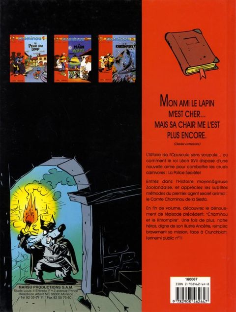 Aperçu de l'album Chaminou tome 4 - L'opuscule sans scrupule