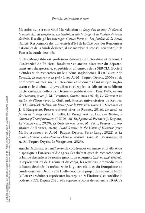 Aperçu de l'album Pustules, animalcules et soins - Le corps sanitaire dans la BD