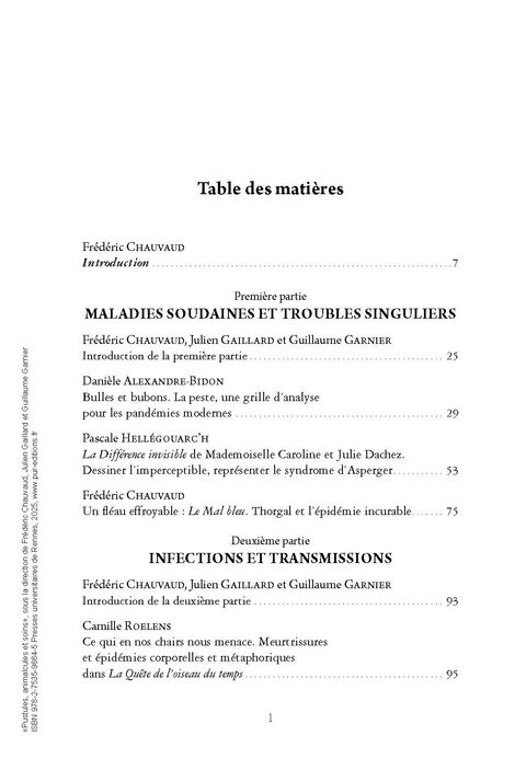 Aperçu de l'album Pustules, animalcules et soins - Le corps sanitaire dans la BD