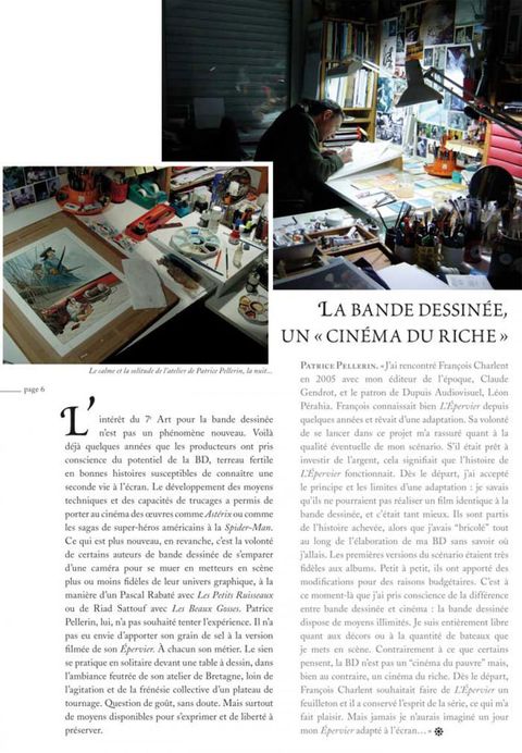 Aperçu de l'album L'Epervier (Hors Série) tome 1 - Secrets de Tournage Tome 1