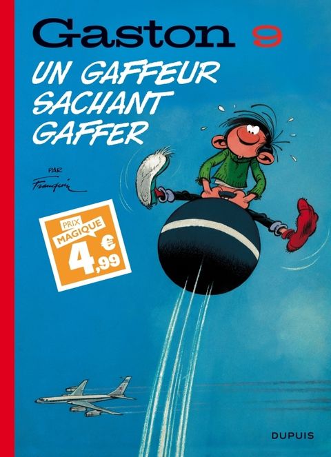 Couverture de l'album Gaston (édition 2018) - Tome 9 - Un gaffeur sachant gaffer / Edition spéciale (Indispensables 2024)