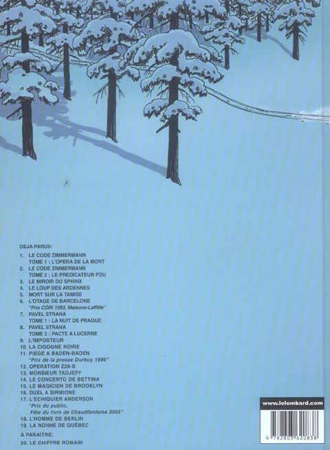Aperçu de l'album Victor Sackville, l'espion de George V tome 19 - La nonne de Québec