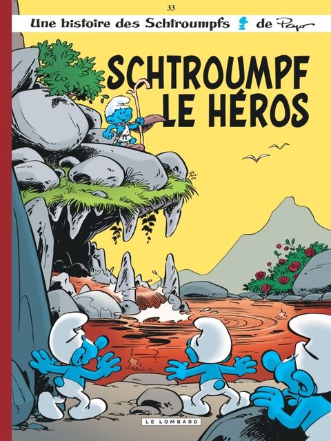 Couverture de l'album Les Schtroumpfs Lombard - Tome 33 - Schtroumpf le Héros